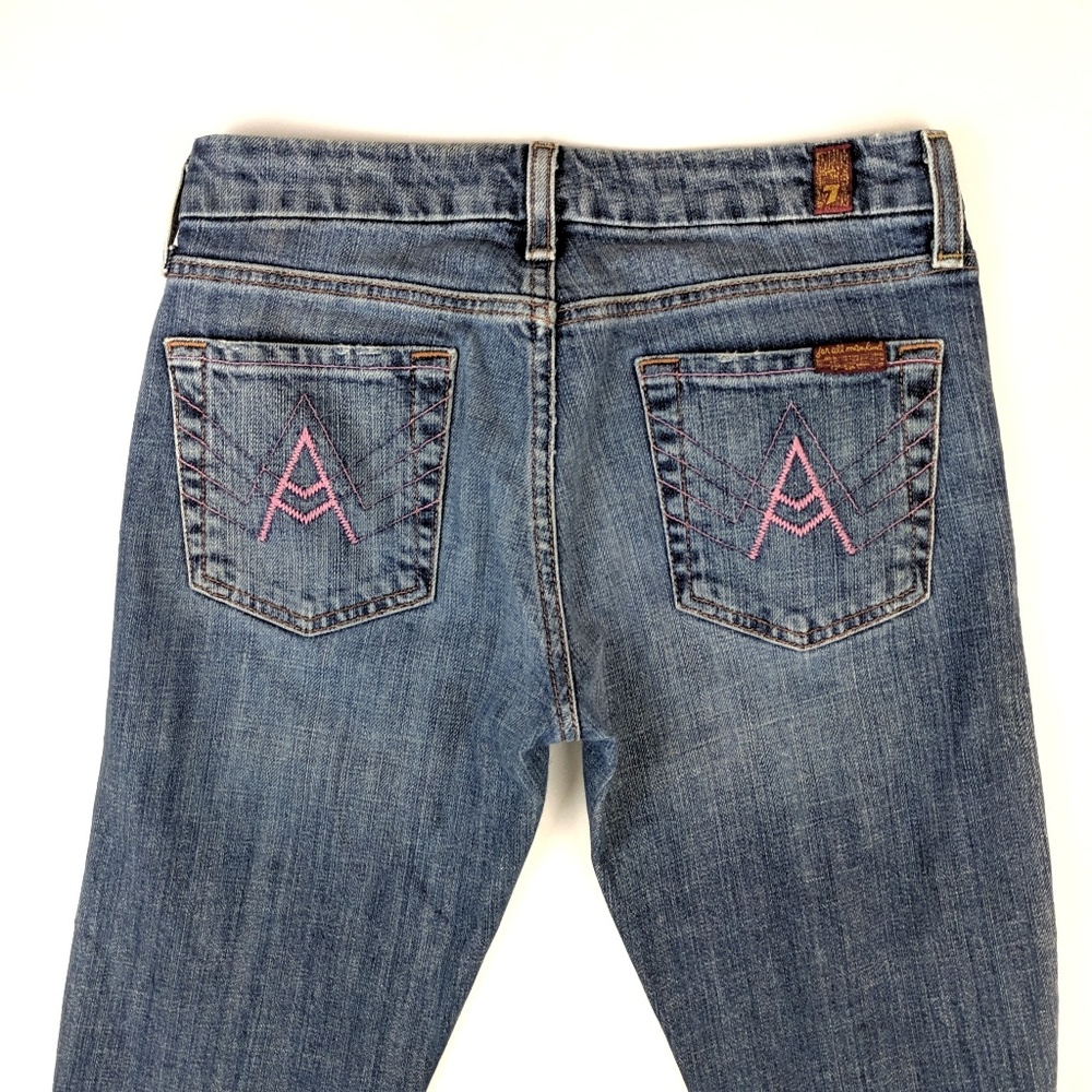 7 For All Mankind A-Pocket Bootcut Jeans 26 - Picture 4 of 8